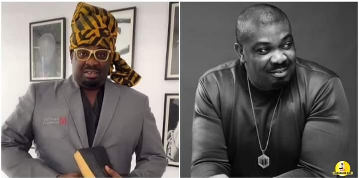 Don Jazzy mimics Mummy G.O in hilarious video, dresses and talks like her (Video)