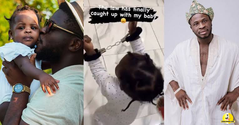 Comedian, Crazeclown explains why he ‘arrested’ and ‘detained’ his one-year-old daughter (video)