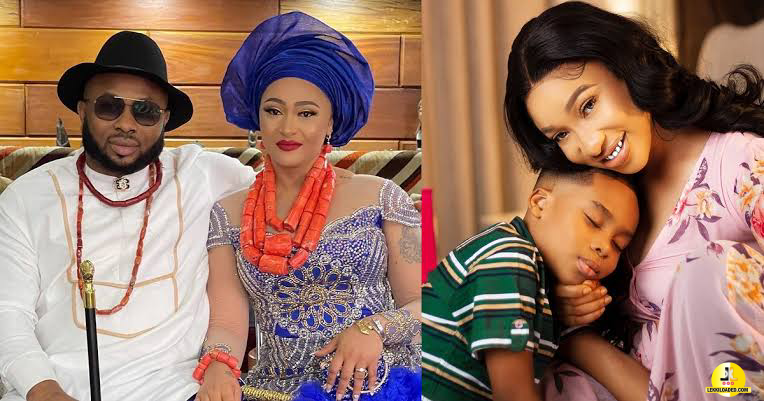 “She only made a goodwill post. Let her breathe” – Olakunle Churchill defends Rosy Meurer after she was dragged over birthday message to Tonto Dikeh’s son, King