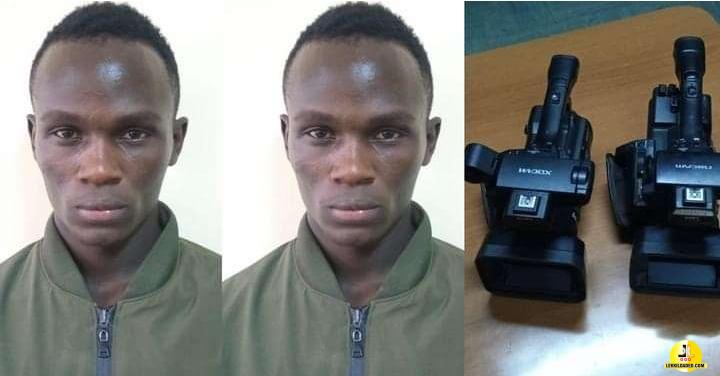 New convert steals video cameras, accessories from church after becoming ‘born again’