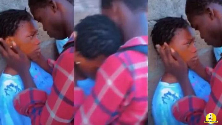“I’ll Miss You, My First Love” – Secondary School Final Year Student Cries As They Are About To Go Separate Ways (Watch Video)