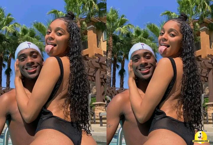 Young Man Shares Loved Up Photos From His Pool Hang Out With His Babe, Gives Important Tips On Parts You Should Touch When Your Are With Your Partner