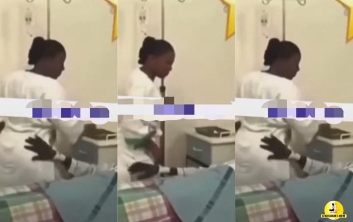 Nurse Angrily Slaps Patient Who Touched Her Ikebe while Receiving Treatment From His Sick Bed (Video)