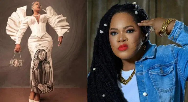 Toyin Abraham reacts to Toyin Lawani’s choice of outfit to her movie premiere, days after issuing threat