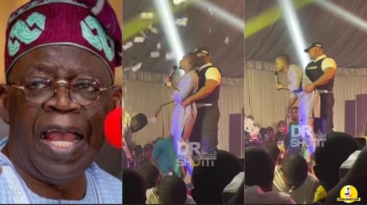 Money Rains On Man As He Mimicks The Confusing Speech Of Nigerian Presidential Aspirant, Tinubu (Video)