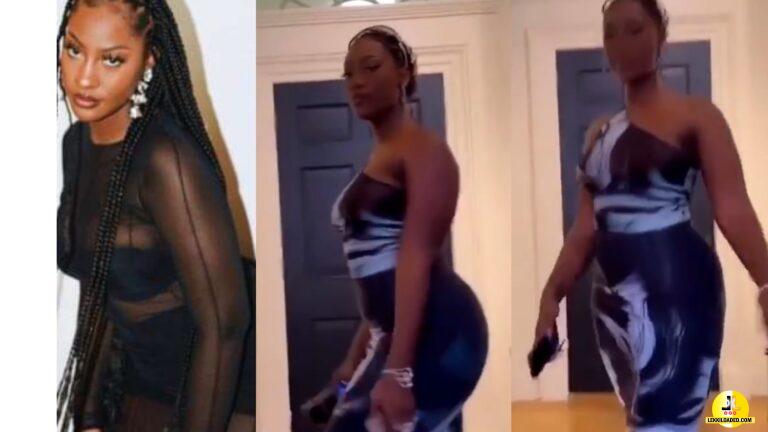 “Complete Package”- Nigerians Jubilate As Tems Finally Shows Off Her Huge Backside In New Video (Watch)