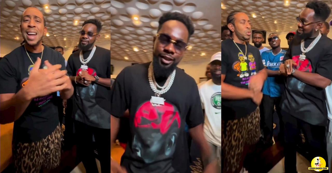 Patoranking and US Rapper Ludacris cause a stir in Ghana as they go head-to-head  over jollof rice - VIDEO