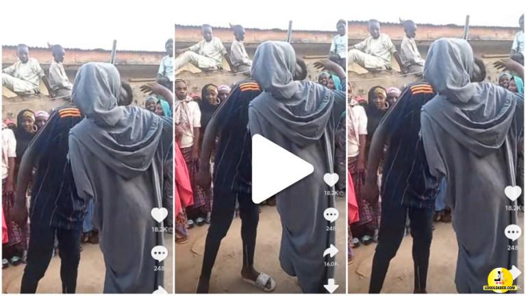 “No be real K!ss Them K!ss so” – Reactions as 2 Northern fellows Displays their Talent in public (VIDEO)