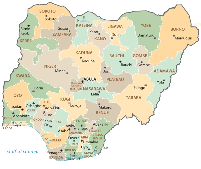 Nigeria-State-Map